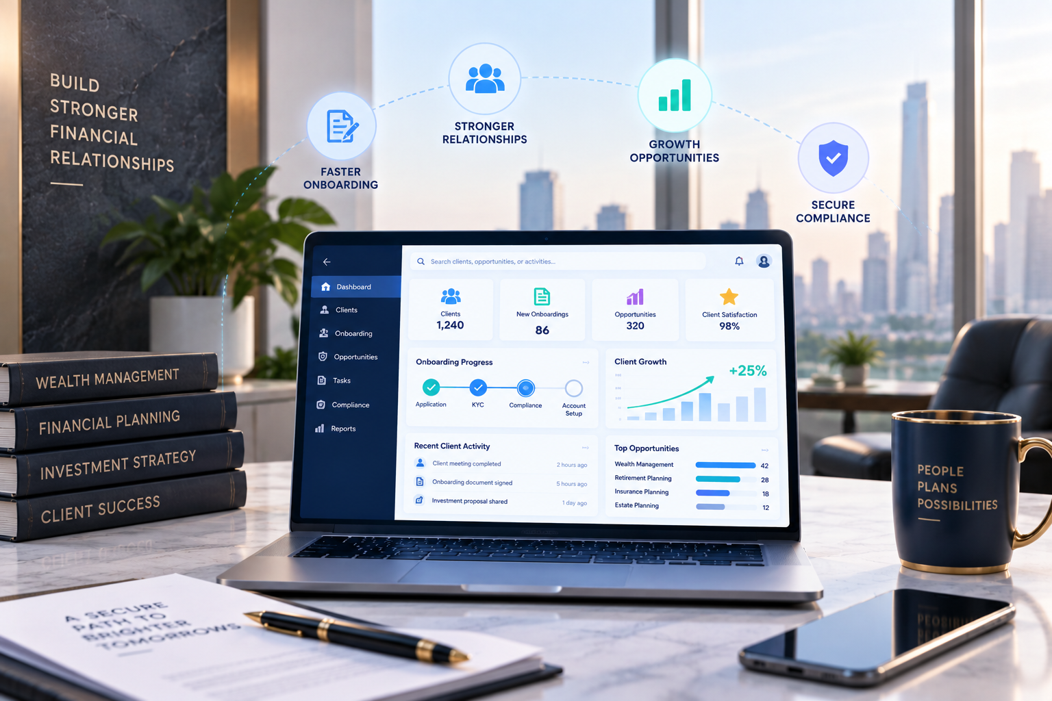 Accelerating Customer Onboarding and Relationship Management for a Financial Services Firm