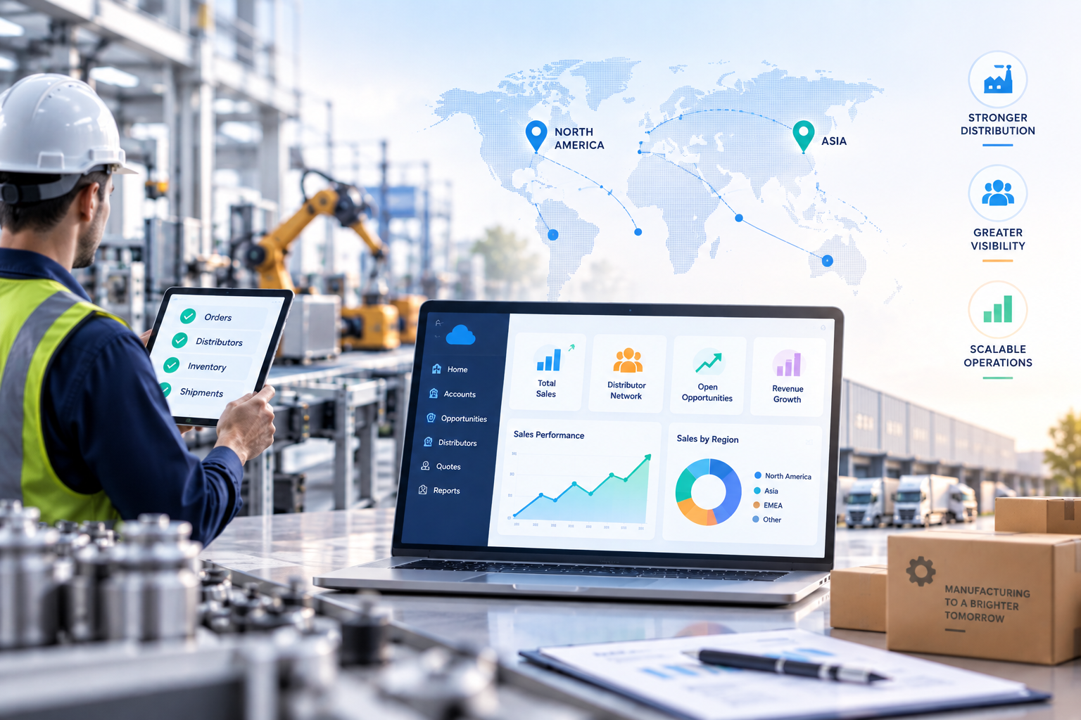 Improving Sales Visibility and Distributor Management for a Global Manufacturing Company